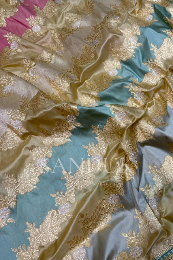 Rangkaat Pastel tone Jangla Saree