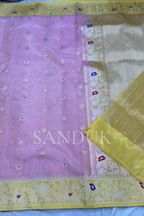 Kadhiyal border tissue silk (Saree)