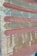 Kiara Pastel Peach Shade Saree