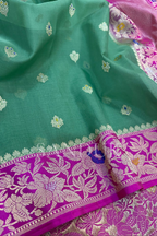 Kadhiyal Green Kora Silk (Saree)